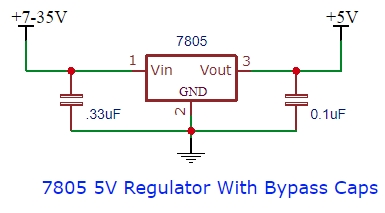 7805 Basic Circuit