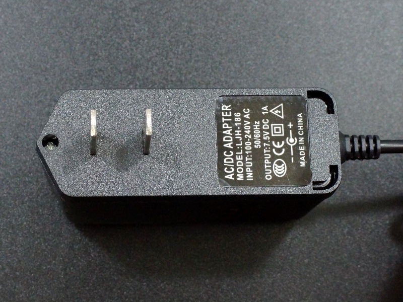 Adapter 7.5VDC 1A ProtoSupplies