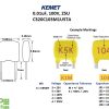 KEMET MLCC 0.01uF 100V Details