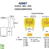 KEMET MLCC 0.01uF 50V Details