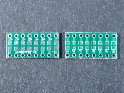 SMD Discrete to DIP Adapter Top and Bottom