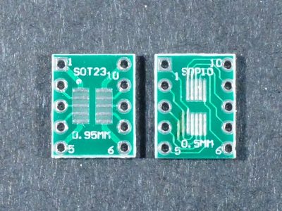 SMD SOT89 SOT223 to DIP Adapter Top and Bottom