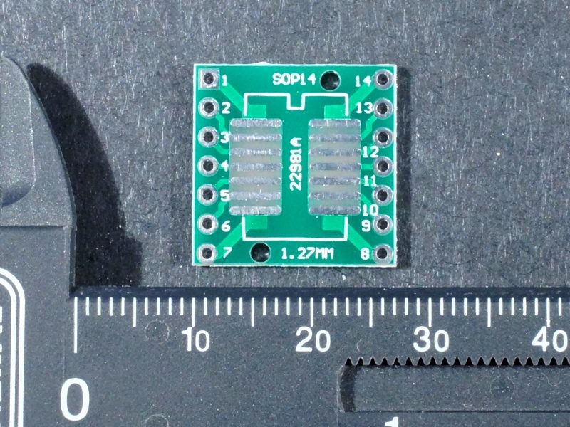 SMD SOP14 SSOP14 to DIP Adapter Top