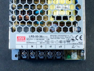 Power Supply LRS-50-36 Connections