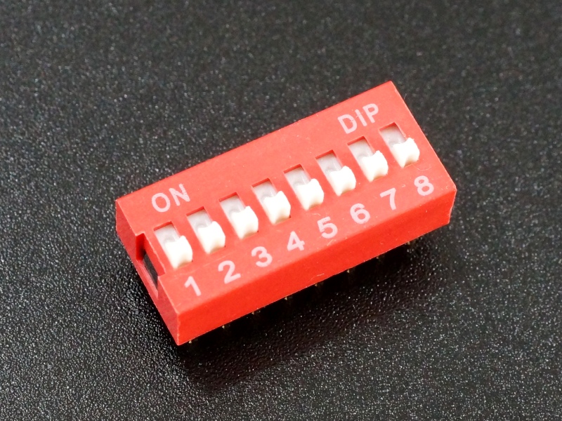 Dipswitch SMD piano 8 positions CTS lot de 6