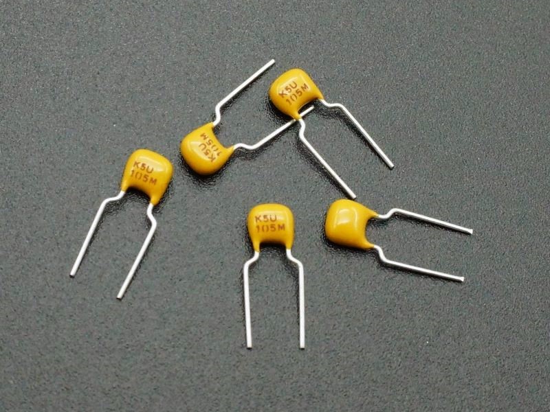 uxcell® Monolithic Capacitor 50V 1uF Multilayer Ceramic Chip Capacitors for Computers DIY Yellow Pack of 10 