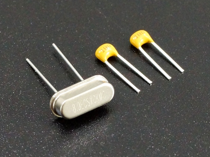 Crystal 8Mhz with 18pF Caps