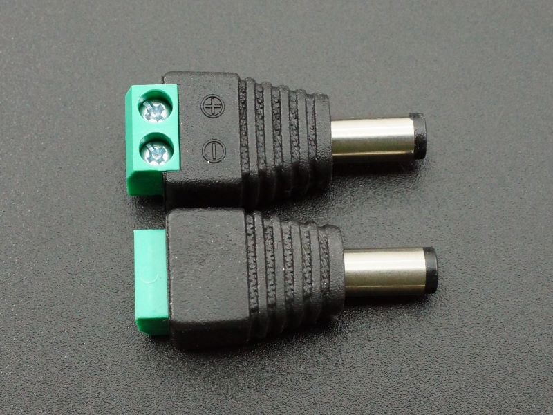 DC Power Plug Adapter Male - Closeup