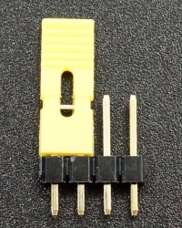 Header Shunt Yellow Tall - On Header Pins