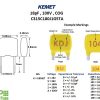 KEMET MLCC 18pF 100V COG Details