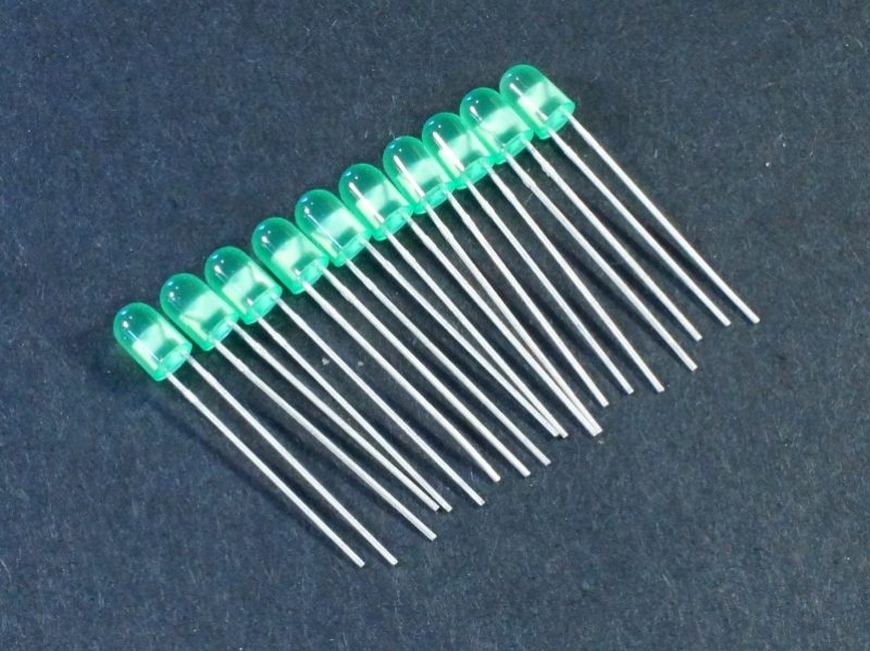 LED Green 5mm LiteOn 10-Pack