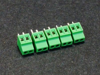 Screw Terminals 2.54mm 2 Pin 5-Pack