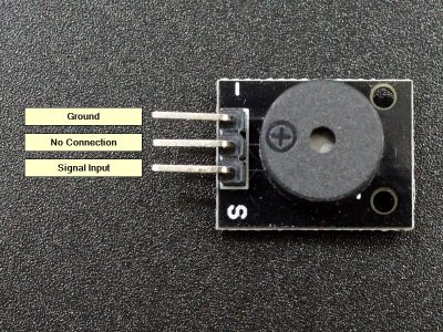 Buzzer Passive 5V - Connections