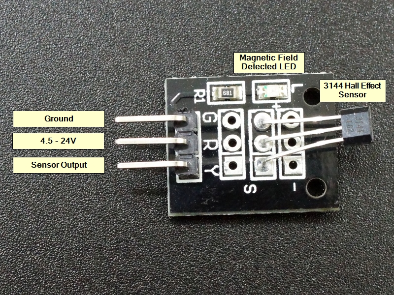 44E Hall Effect Sensor Module - ElectroPeak