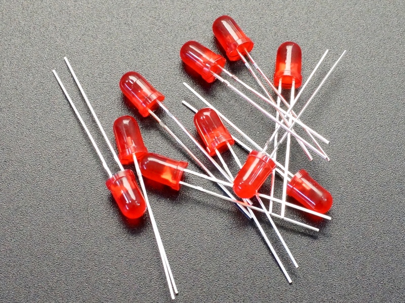 luge Forblive celle LED Red 5mm Diffused General Purpose (10-Pack) - ProtoSupplies