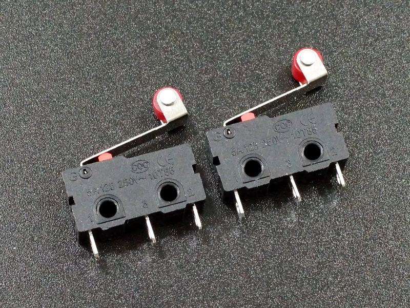 Microswitch with Roller Lever SPDT 5A - 2 Pack