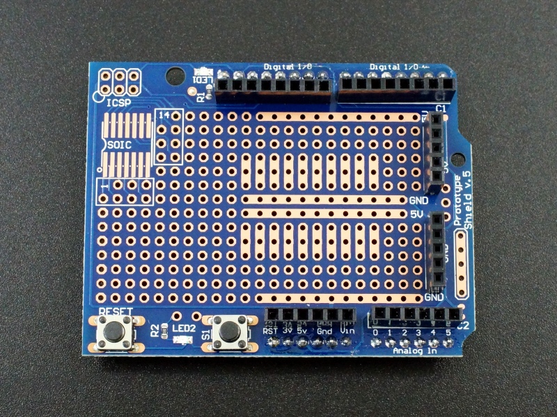 Prototyping Shield With 170 Pin Mini Breadboard For Arduino Uno – Envistia  Mall