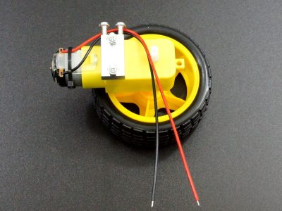 DC Geared Motor and Wheel Set - Basic Assembly