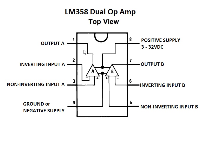 LM358 Dual Op-Amp - ProtoSupplies