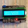 LCD1602 Blue Shield with Buttons - Operation