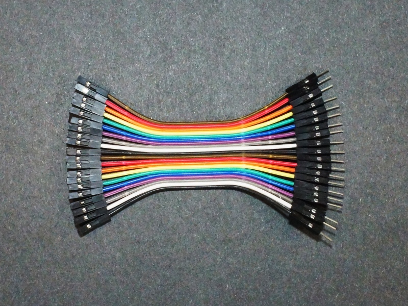 Jumper Wires, Male/Female, 20 Conductors x 4