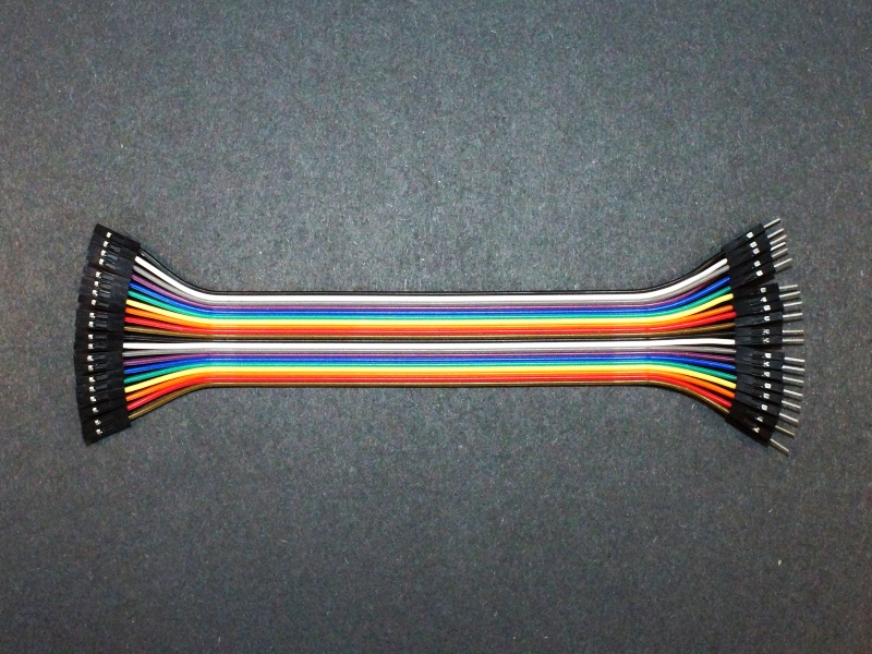 Jumper Wires, Male/Female, 20 Conductors x 8