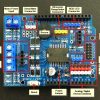 L298P Motor Driver Shield - Motor Connections
