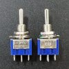 Miniature Toggle Switch DPDT ON-OFF-ON 6A - Side
