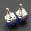 Miniature Toggle Switch DPDT ON-OFF-ON 6A - Top