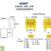KEMET MLCC .001uF 50V X7R Details