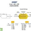 KEMET MLCC 0.1uF 50V X7R Axial Details
