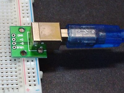 USB Type B Female to DIP Adapter - Example