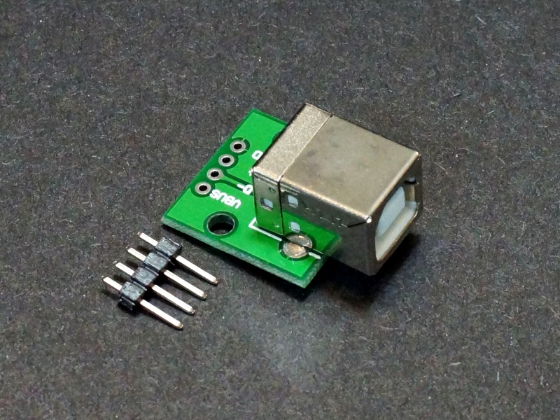tårn matrix lidenskab USB Type B Female to 2.54mm Header Breakout - ProtoSupplies