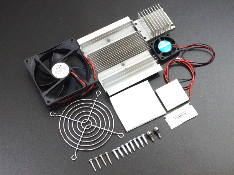 Thermoelectric Peltier TEC1-12706 Kit Components