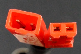 JST RCY 2-pin male female connector - Connector Ends