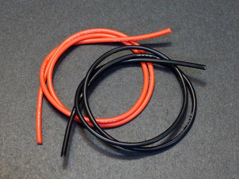 Silicone Wire 16AWG, 3Ft, Lead Pair