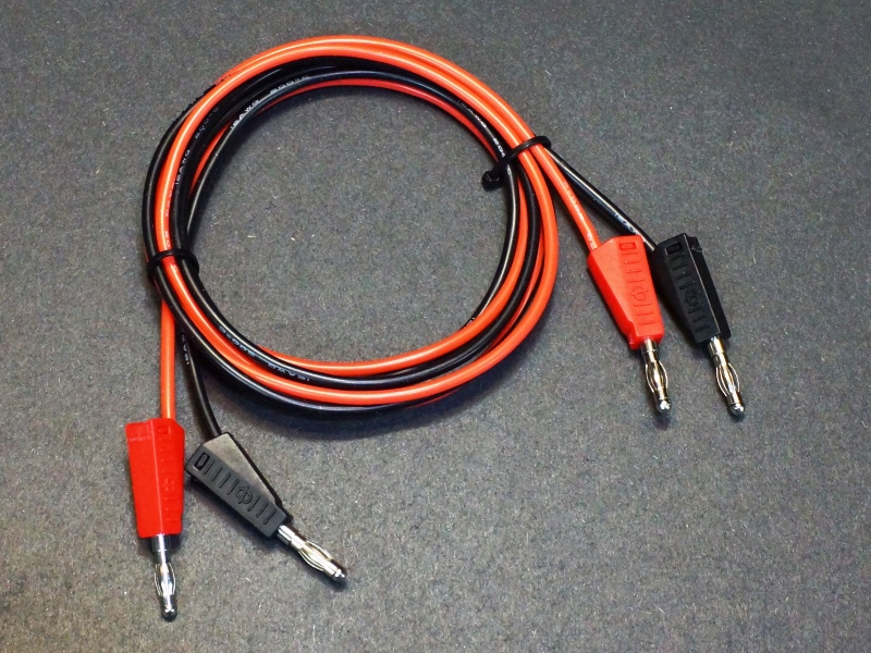 1 pair Silicone High Voltage 4mm Banana Plug to Banana Plug Test Leads Cable 