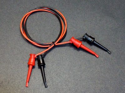 Test Lead, Hook Grip to Hook Grip, 18AWG, 50cm