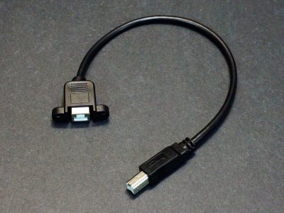 USB Type B Panel Mount Extension Cable