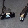 USB Type B Panel Mount Extension Cable - Ends