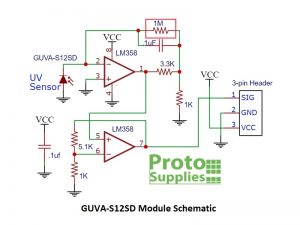 GUVA-S12SD with 1M Feedback Schematic