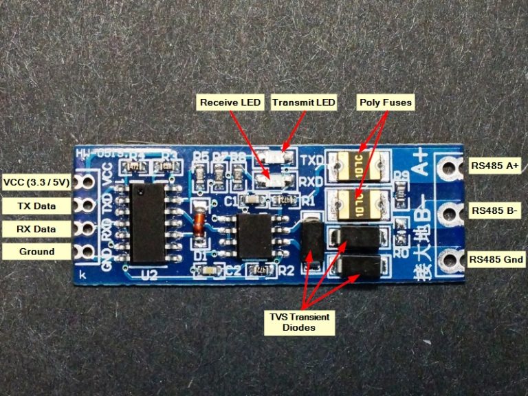 MAX485 TTL to RS-485 Interface Module - ProtoSupplies