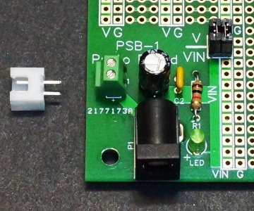 PSB-1 Input Components Installed - Closeup