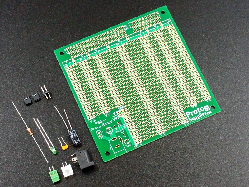 PSB-1 MCU Proto Board with DC Input and Component Kit