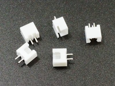 JST XH 2.54 2-pin Male Connector 5-Pack