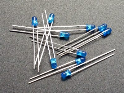 LED 3mm Blue 10-Pack