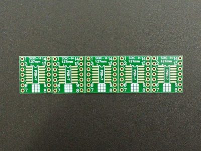 PCB SMD-14 to DIP ENIG SOIC Side