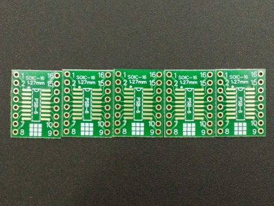 PCB SMD-16 to DIP ENIG SOIC Side