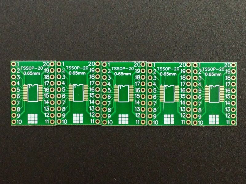 20 piezas tan pequeño esbozo paquete pequeño esbozo de circuito integrado de esquema pequeño circuito integrado TSSOP 20 Pin a 20 Dip Adaptador Convertidor de placa de circuito impreso B09 