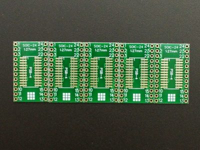 PCB SMD-24 to DIP ENIG SOIC Side